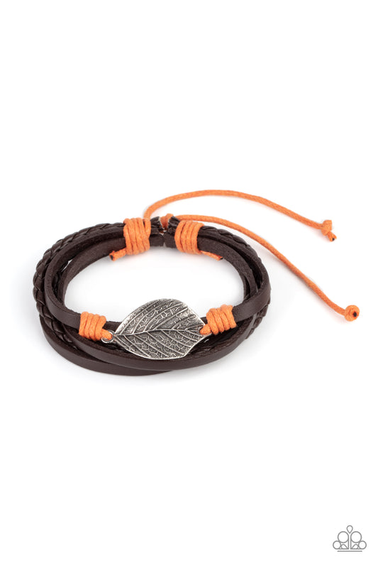 Paparazzi - FROND and Center - Orange Bracelets