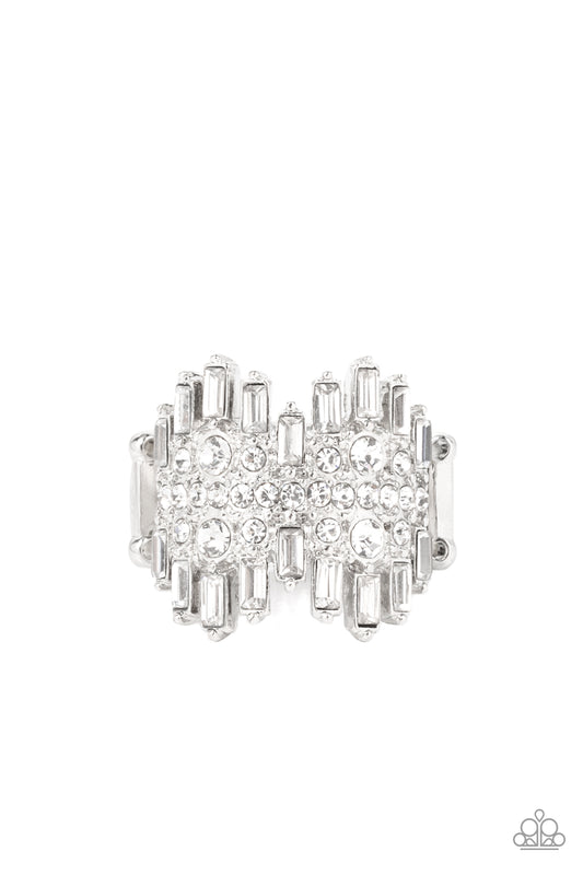 Paparazzi - Urban Empire - White Rings  #R023