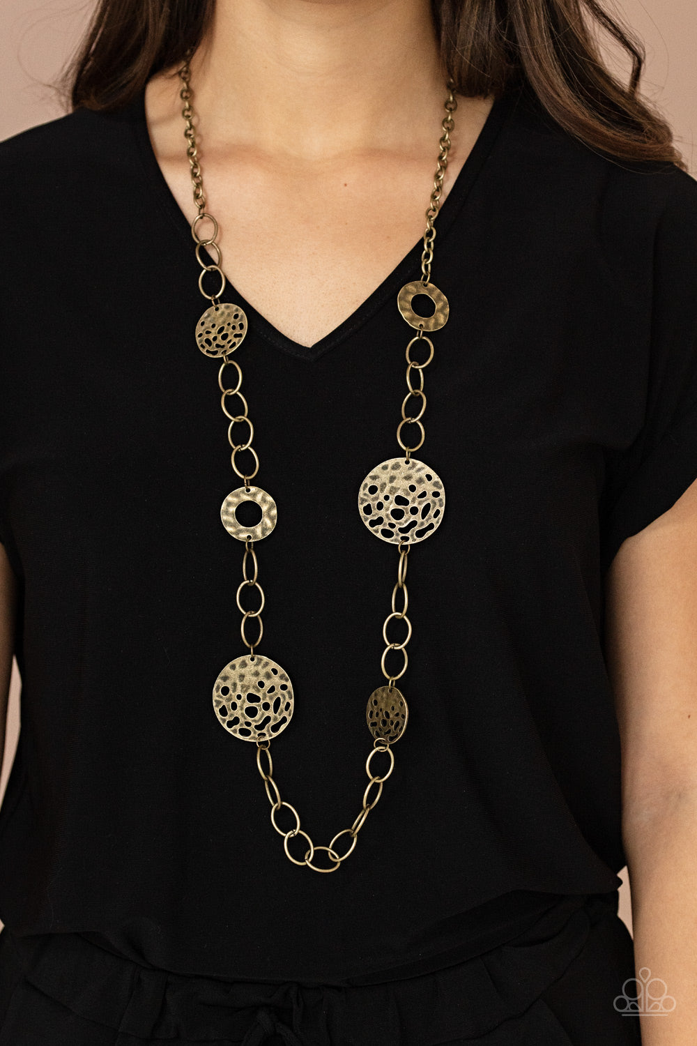 Paparazzi HOLEY Relic - Brass Necklace #1646