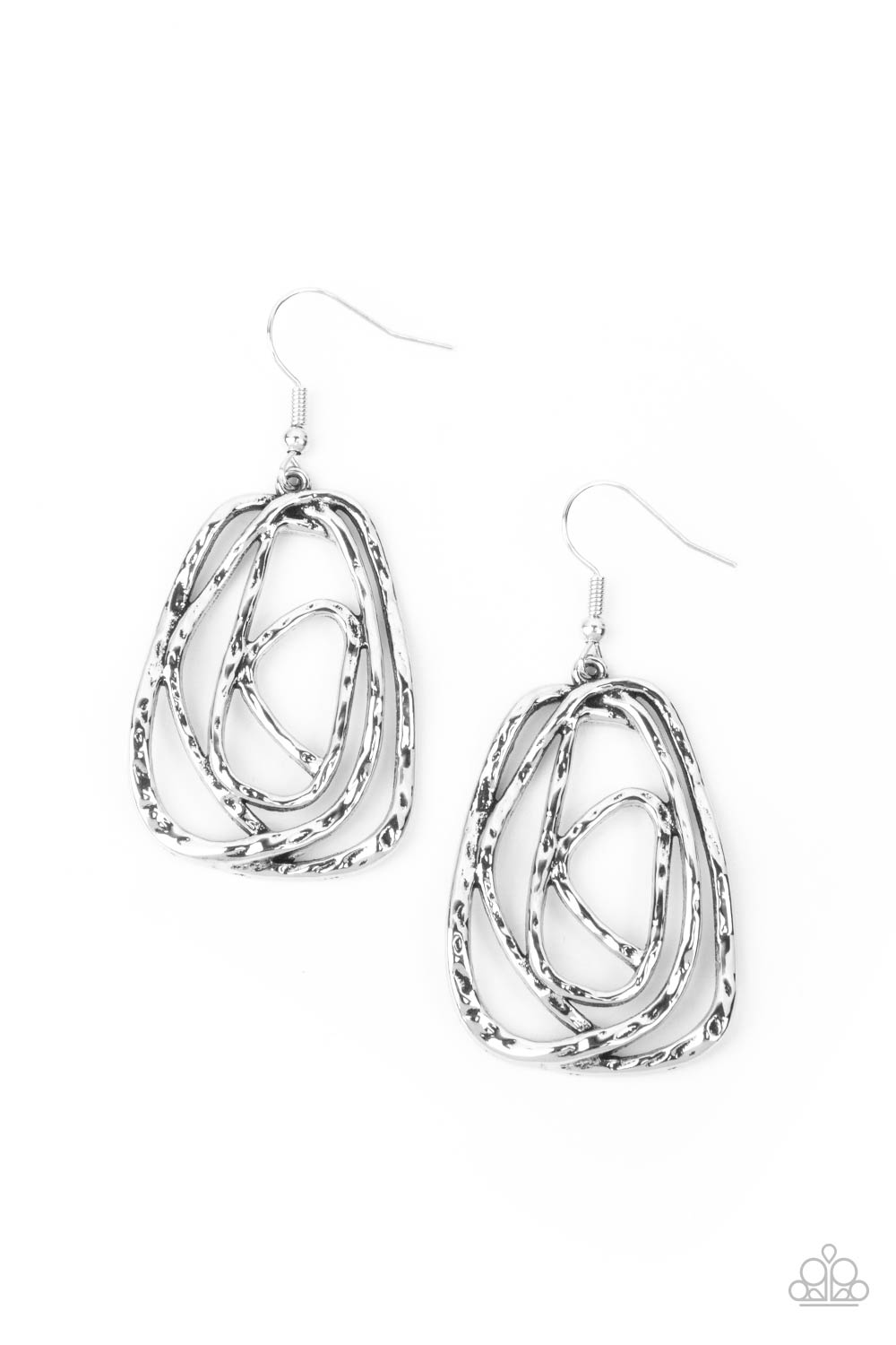 Paparazzi - Artisan Relic - Silver Earrings #0606