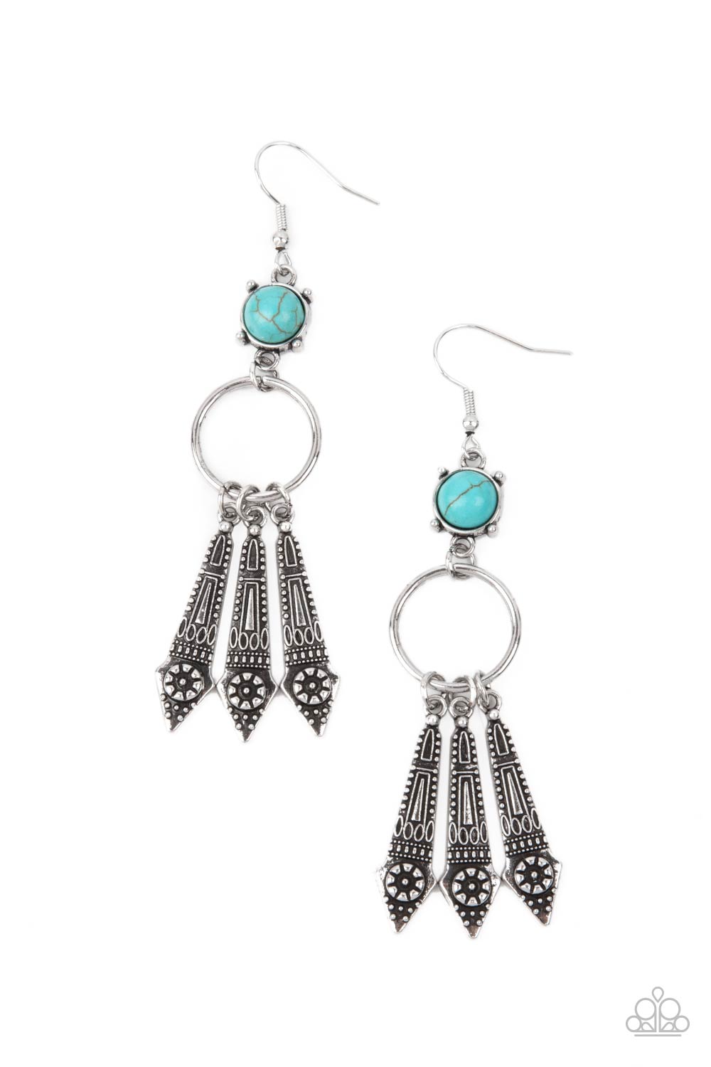 Paparazzi - Prana Paradise - Blue Earrings #1258