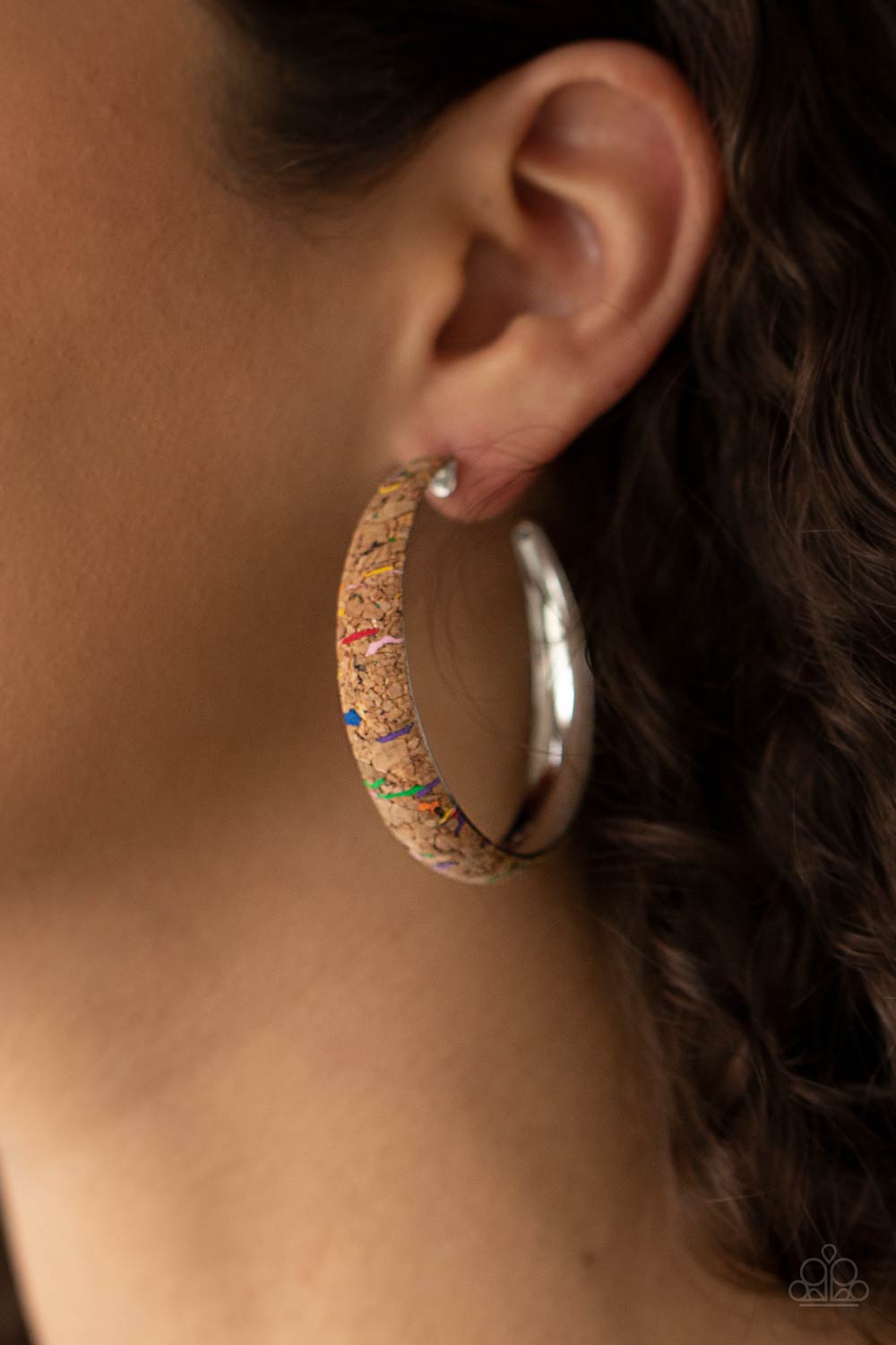 Paparazzi - A CORK In The Road - Multi Earrings   #1837