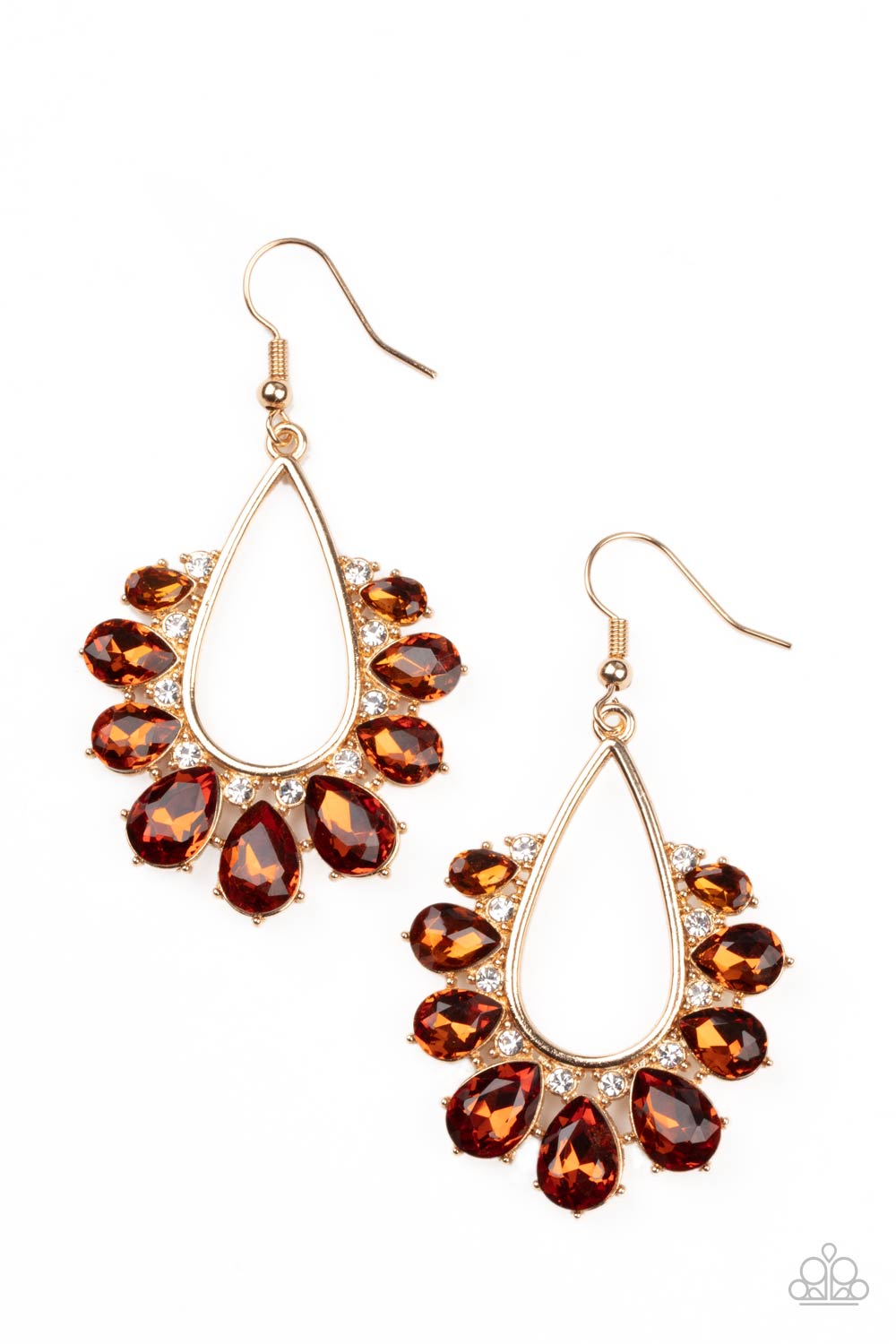 Paparazzi - Two Can Play That Game - Brown Earrings  #0639