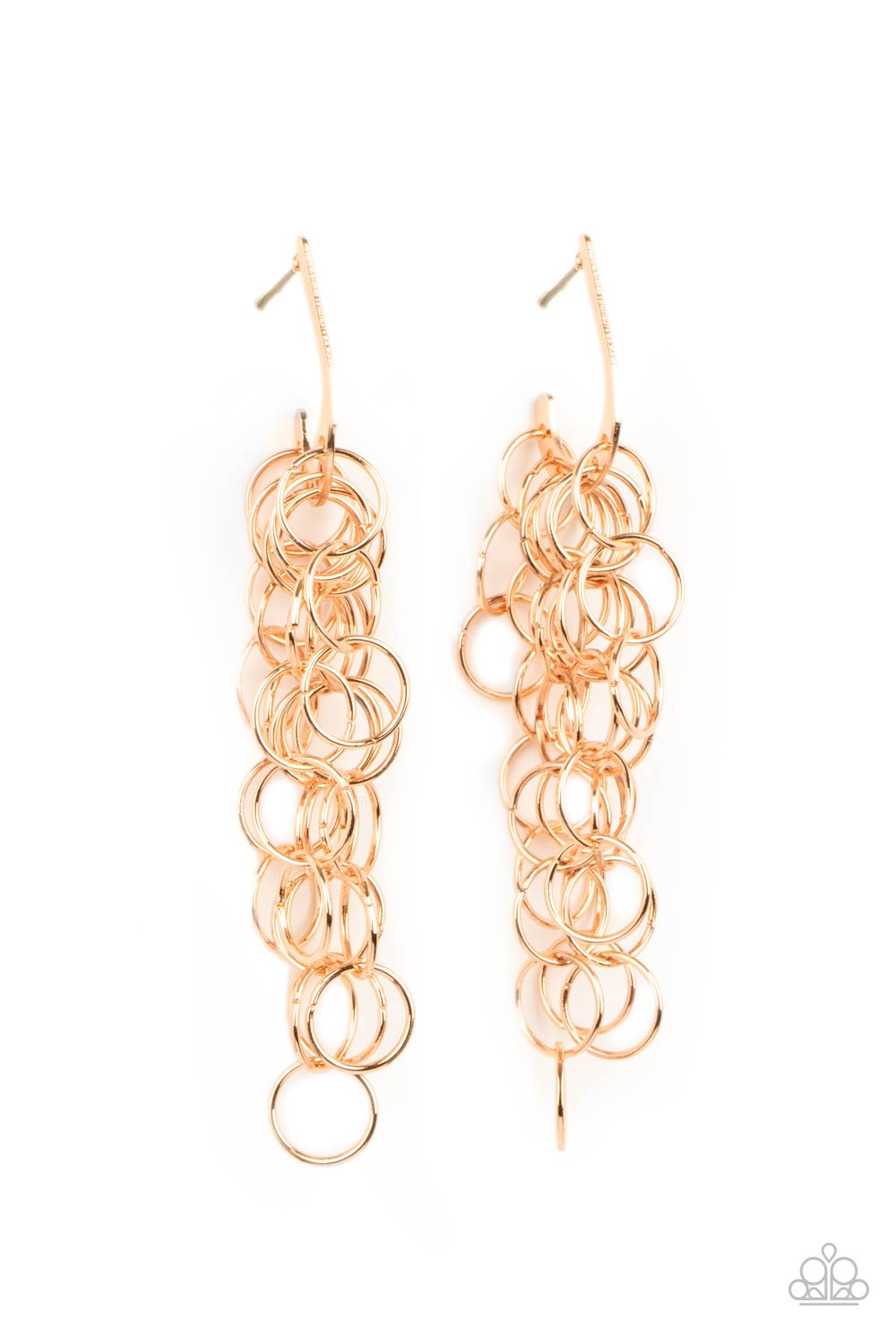 Paparazzi - Long Live The Rebels - Gold Earrings #0762