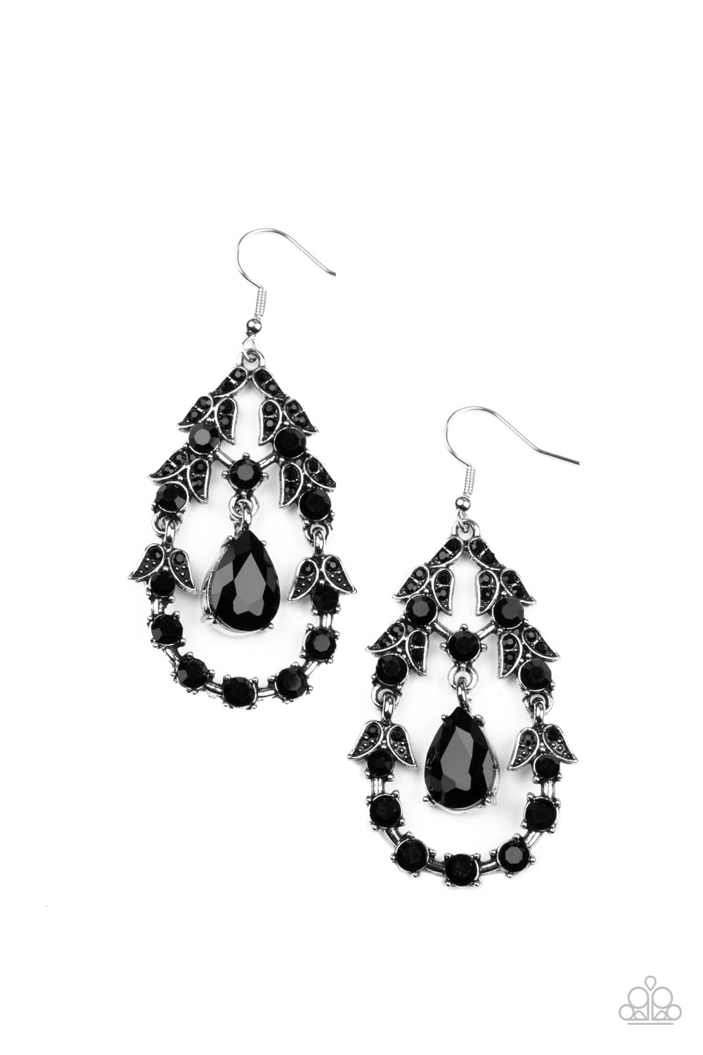 Paparazzi - Garden Decorum - Black Earrings 0/D B #1