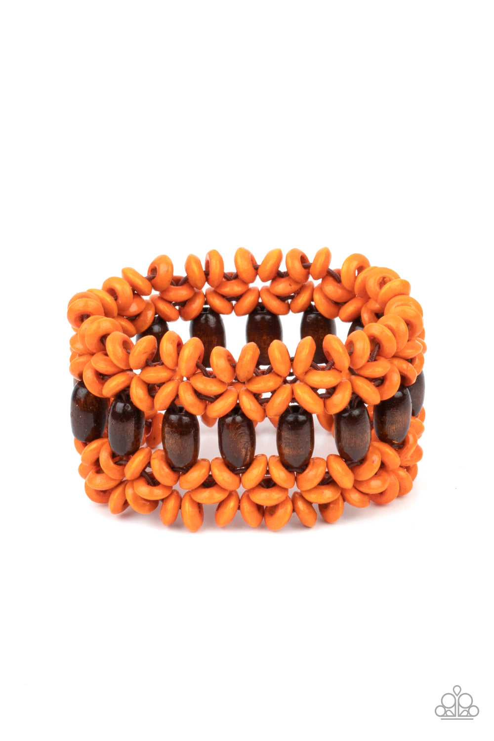 Paparazzi Accessories - Bali Beach Retreat - Orange Bracelet  #1031