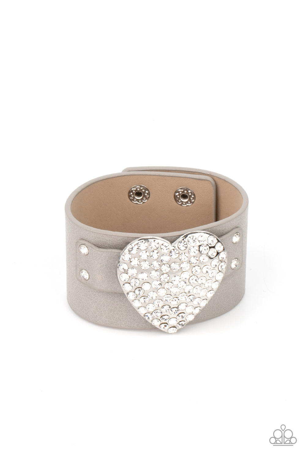 Paparazzi - Flauntable Flirt - Silver Bracelet  U205