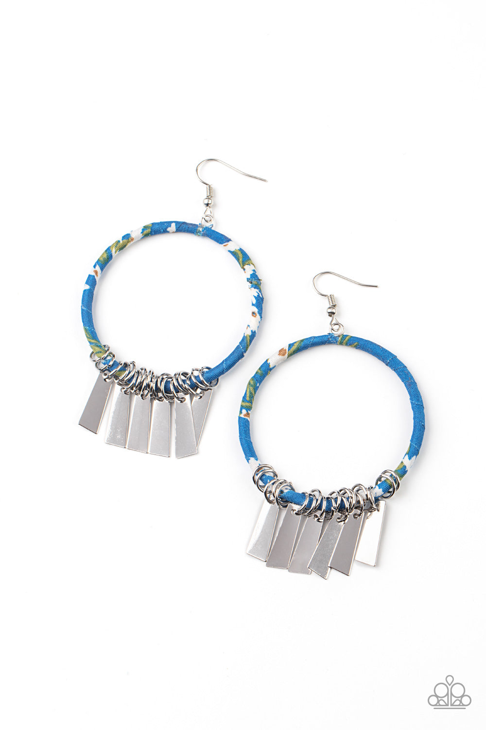 Paparazzi - Garden Chimes - Blue Earrings  #0769