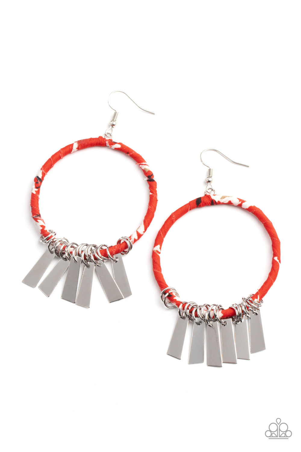 Paparazzi - Garden Chimes - Red Earrings  #0767