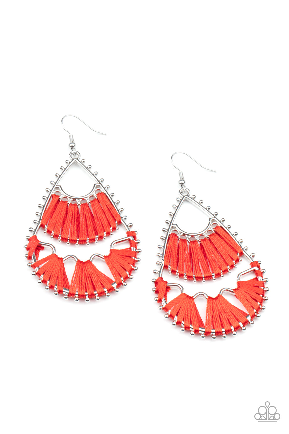 Paparazzi - Samba Scene - Red Earrings  #0662