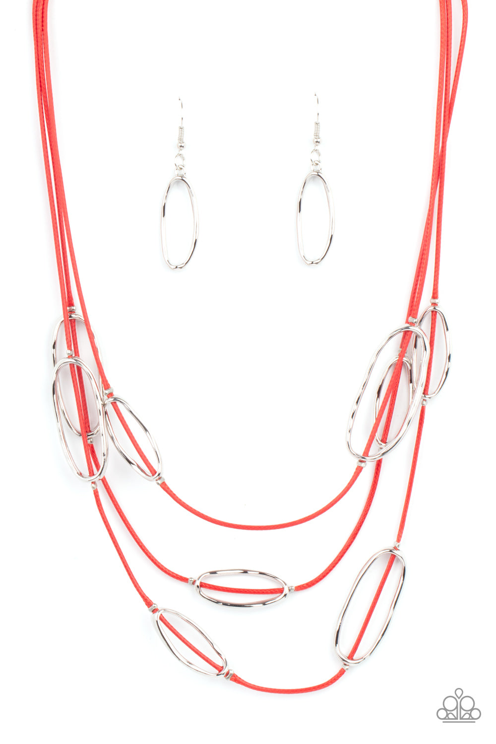 Paparazzi Accessories - Check Your CORD-inates - Red Necklace #N-01