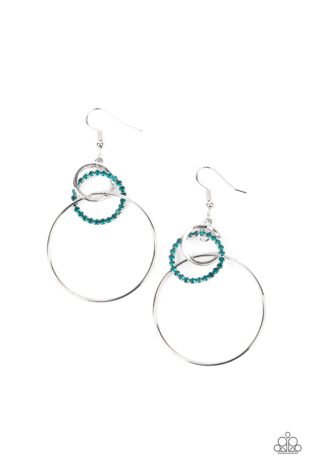 Paparazzi Accessories - In An Orderly Fashion - Blue Earrings #0649