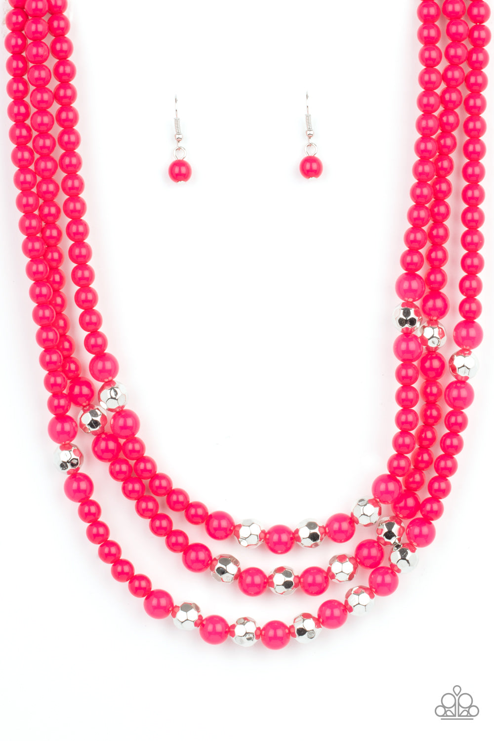 Paparazzi - STAYCATION All I Ever Wanted - Pink Necklaces #0247