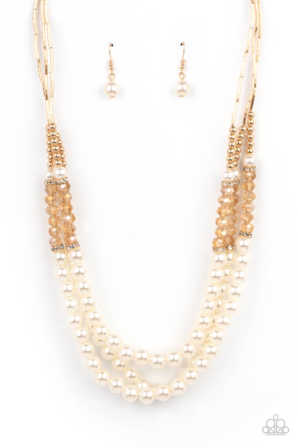 Paparazzi Accessories - Powerhouse Perfection - Gold Necklace #0300