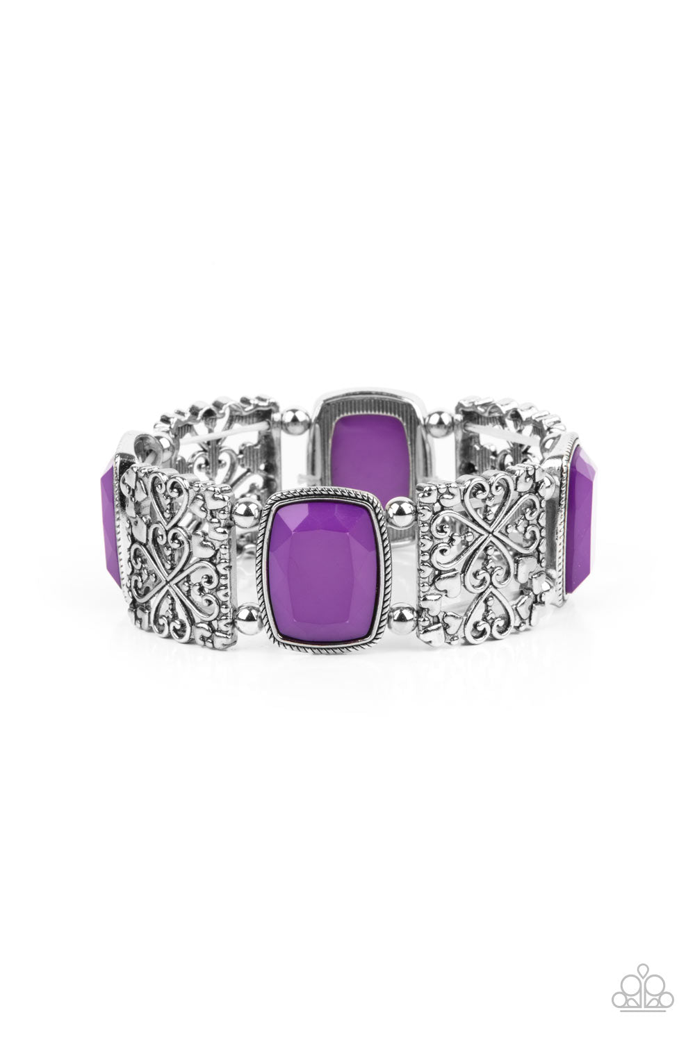 Paparazzi - Colorful Coronation - Purple Bracelet #0515