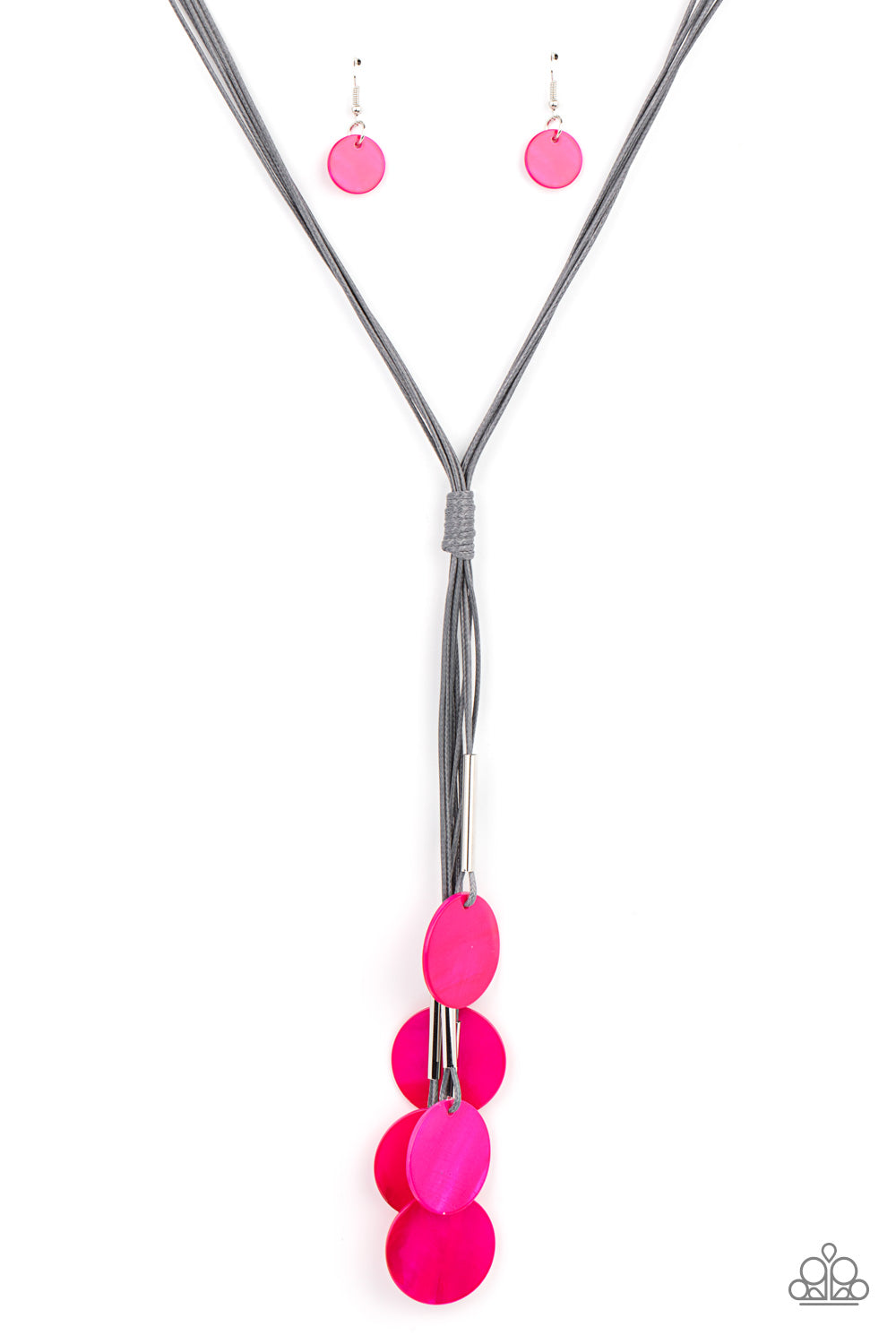 Paparazzi Accessories - Tidal Tassels - Pink Necklace  #0117