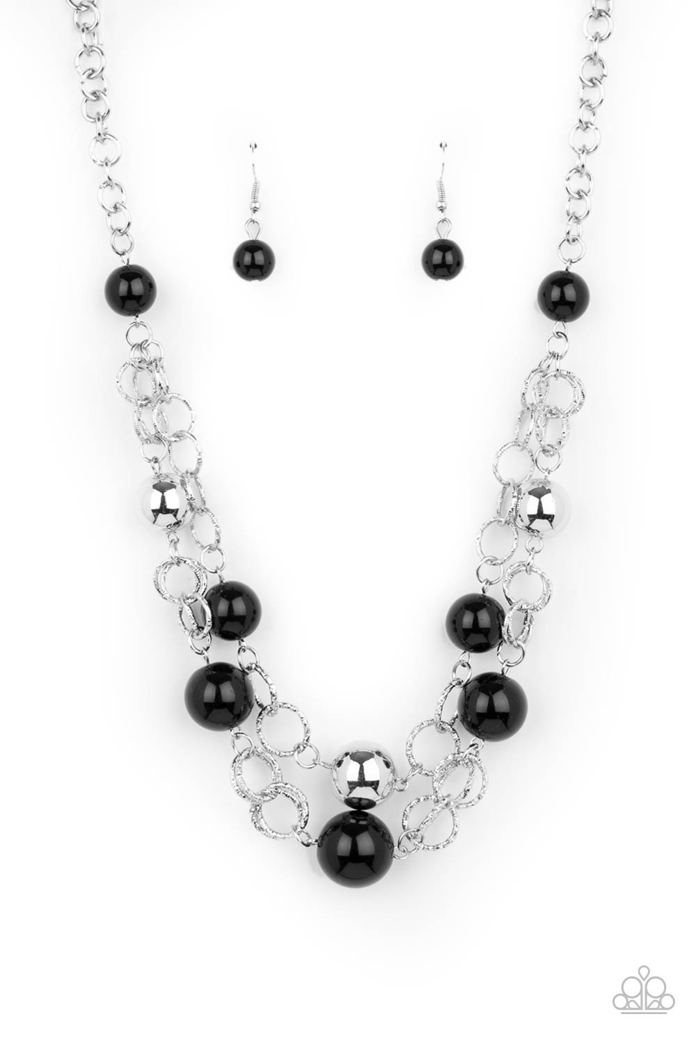 Paparazzi Accessories - New Age Knockout - Black Necklace #0104