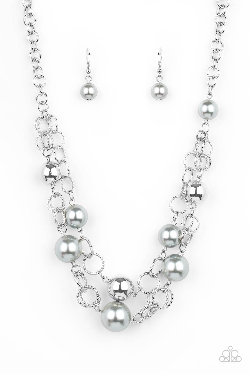 Paparazzi Accessories - New Age Knockout - Silver Necklace #0103