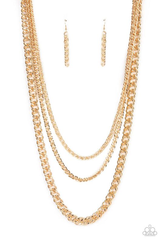 Paparazzi Accessories - Chain of Champions - Gold Necklace #0038
