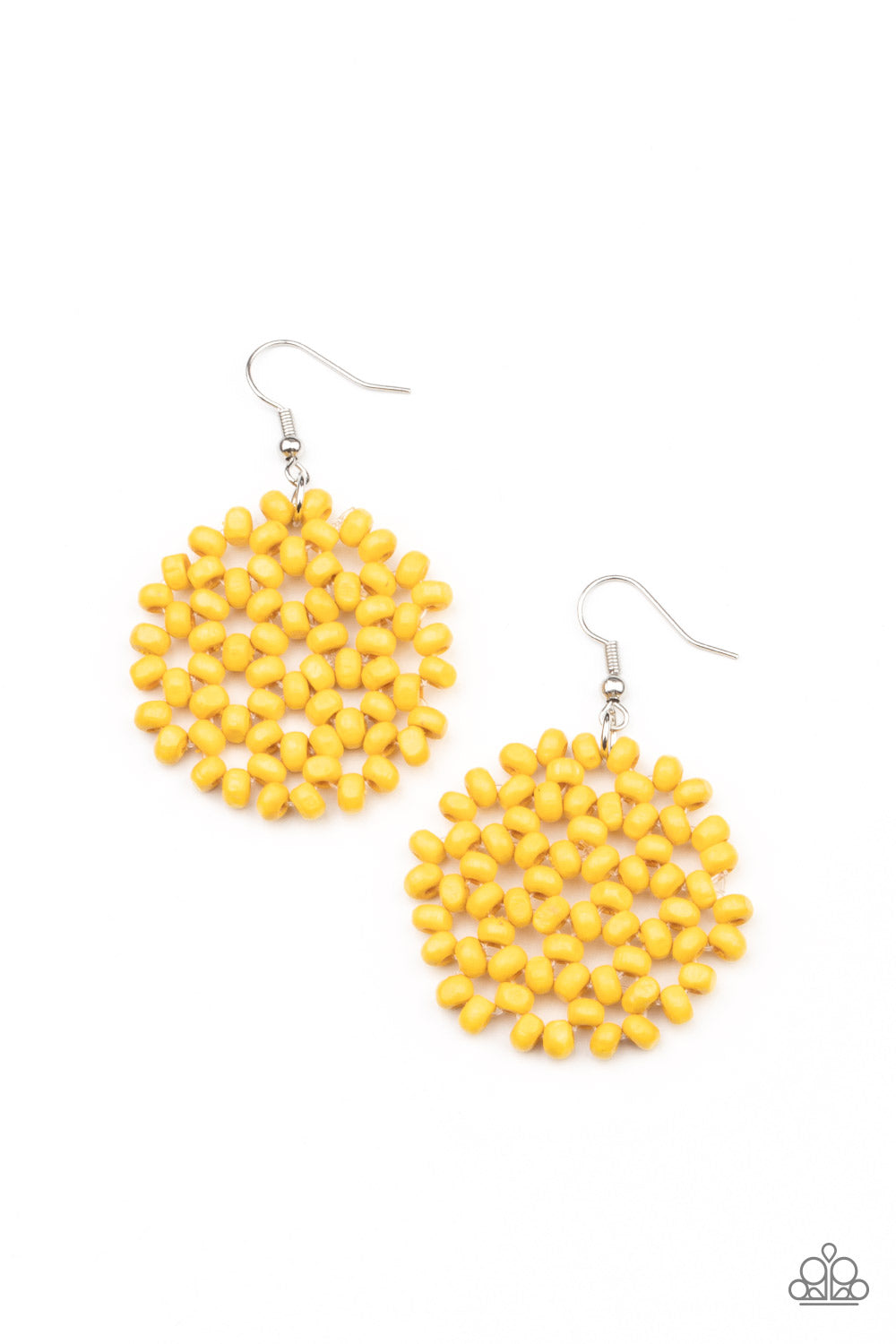 Paparazzi - Summer Escapade - Yellow Earrings #0768