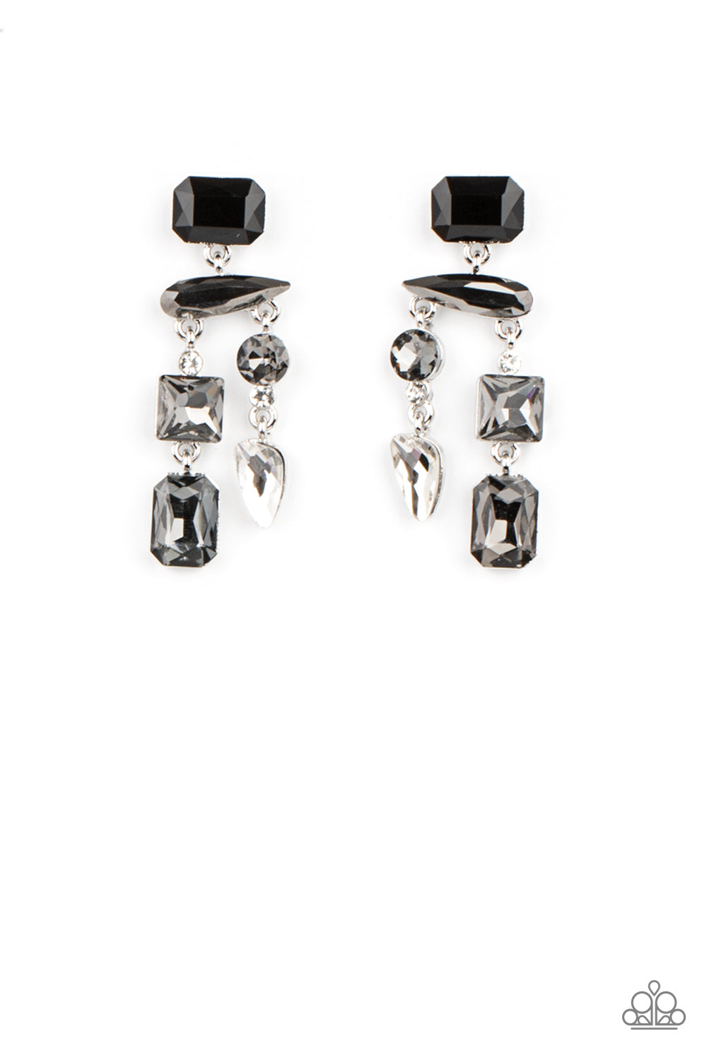 Paparazzi - Hazard Pay - Silver Earrings