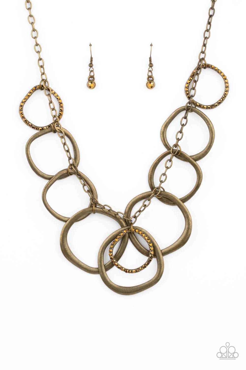 Paparazzi Accessories - Dizzy With Desire - Brass Necklace #0378