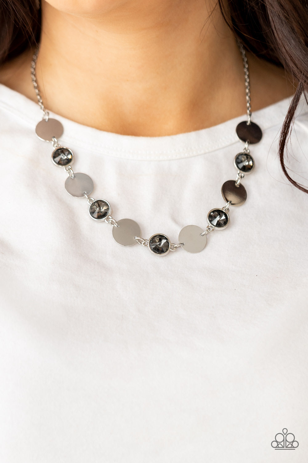 Paparazzi - Refined Reflections - Silver Necklace  #0433