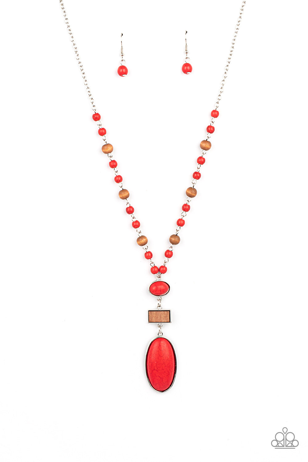 Paparazzi - Naturally Essential - Red Necklaces #0369