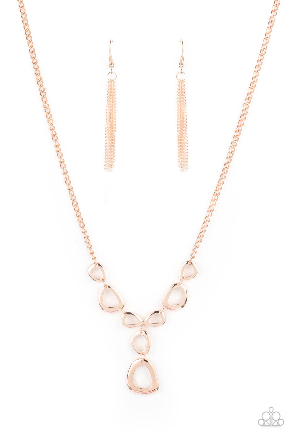 Paparazzi - So Mod - Rose Gold Necklaces  #0264