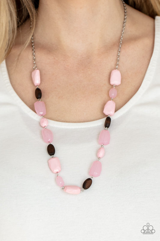 Paparazzi Accessories - Meadow Escape - Pink Necklace #0133