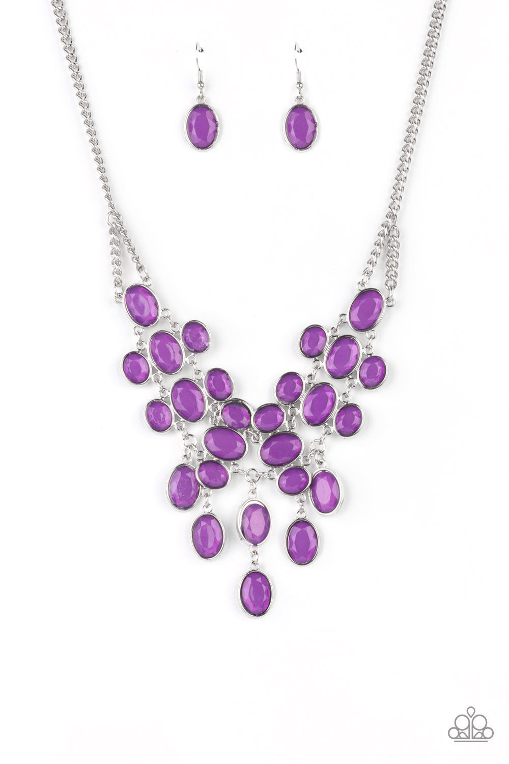 Paparazzi Accessories - Serene Gleam - Purple Necklace  #0065