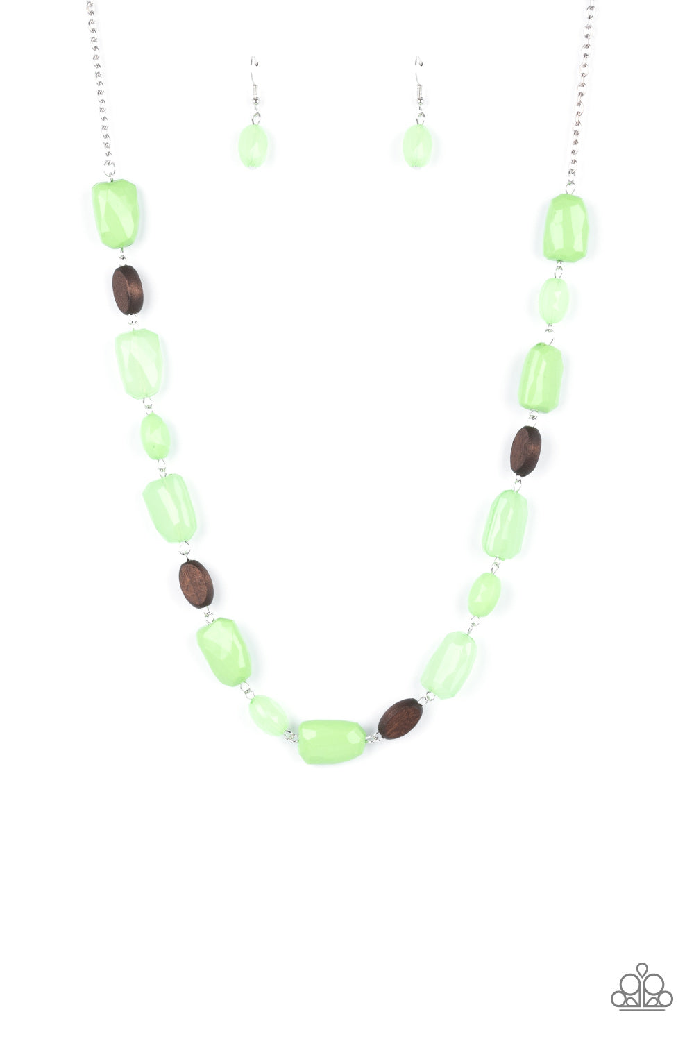 Paparazzi Accessories - Meadow Escape - Green Necklace  #0132