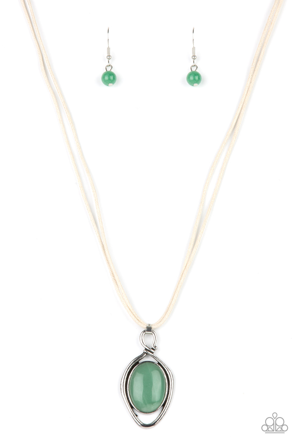 Paparazzi Accessories - Desert Mystery - Green Necklace  #0392