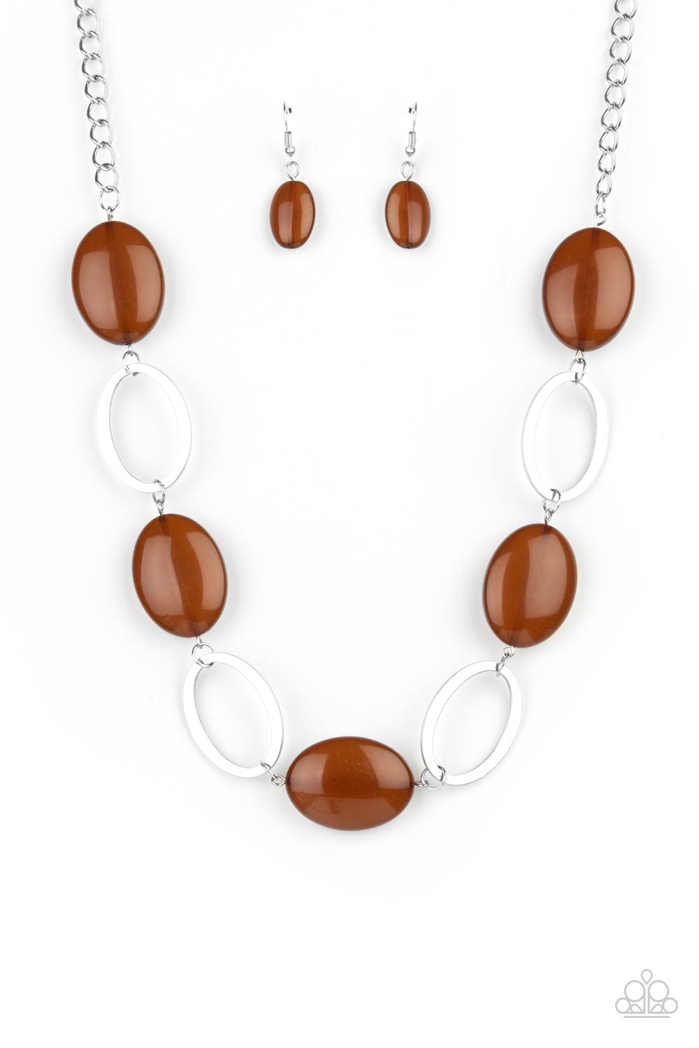 Paparazzi - Beachside Boardwalk - Brown Necklace #0401