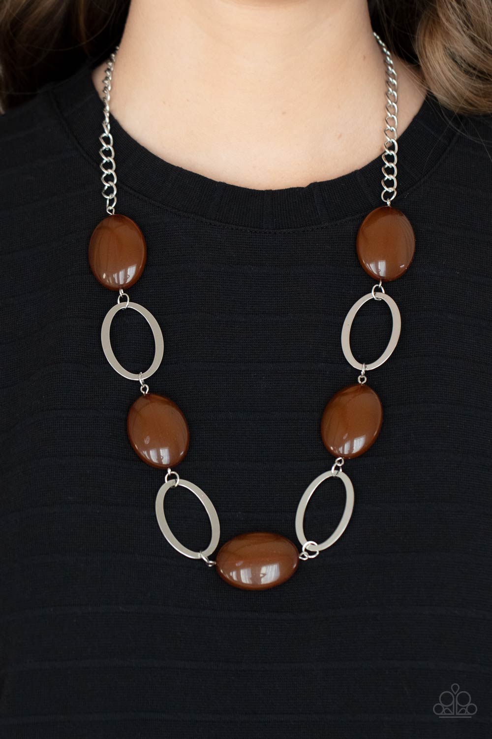 Paparazzi - Beachside Boardwalk - Brown Necklace #0401