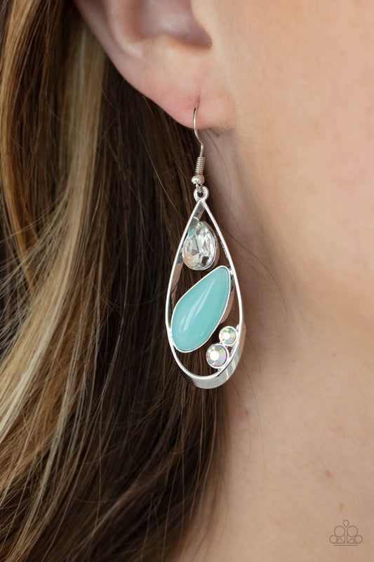 Paparazzi - Harmonious Harbors - Blue Earrings  #0650