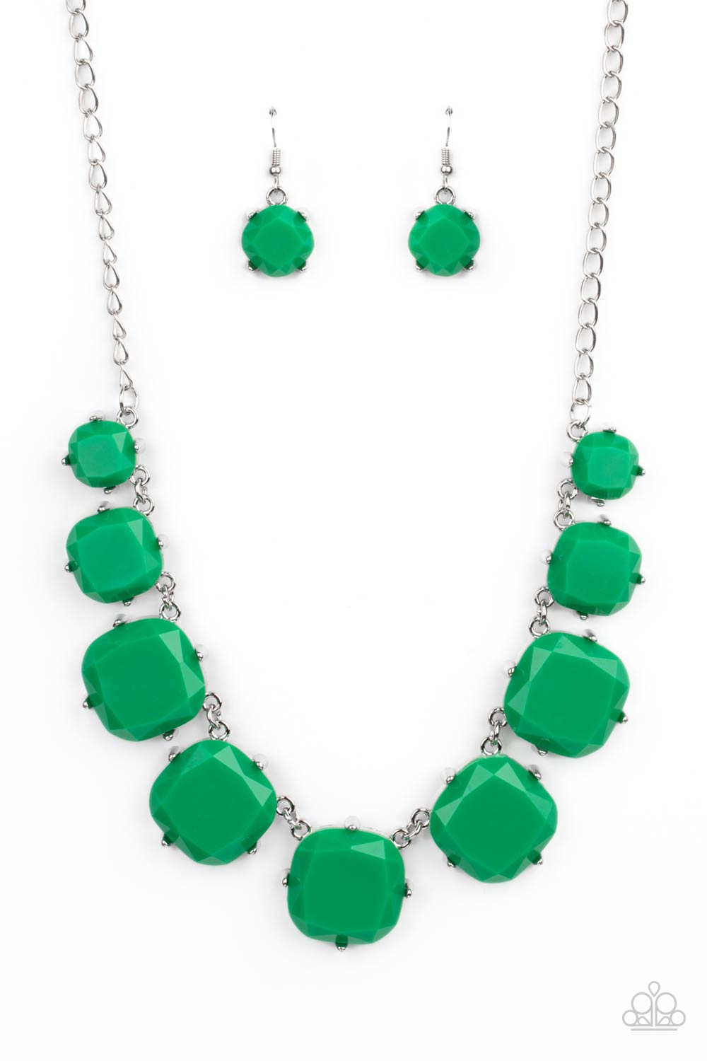 Paparazzi - Prismatic Prima Donna - Green Necklace #0022