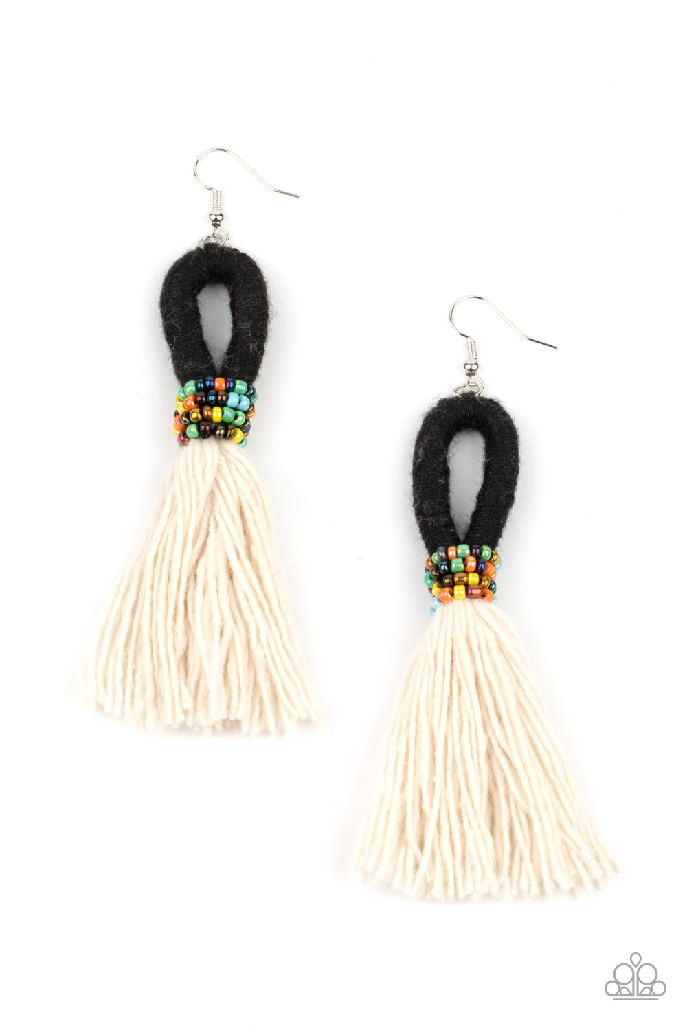 Paparazzi - The Dustup - Black Earrings #0643