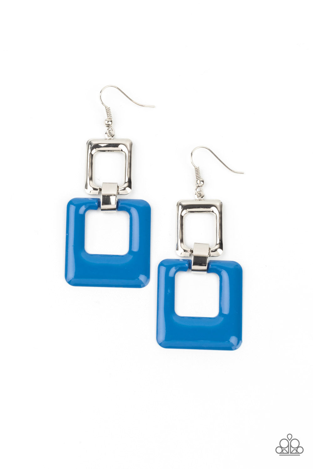 Paparazzi - Twice As Nice - Blue Earrings  #0723