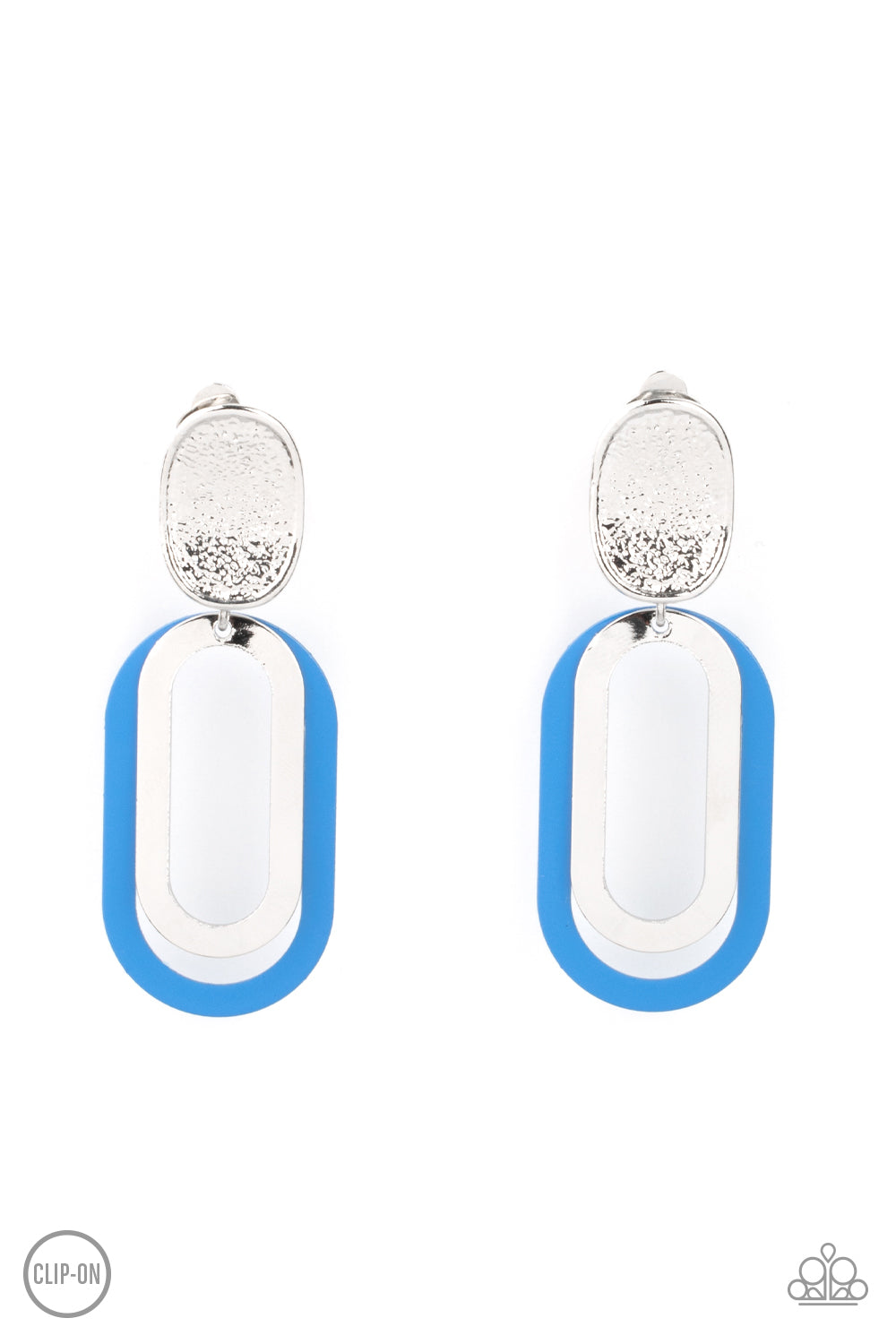 Paparazzi - Melrose Mystery - Blue Earrings  #0917