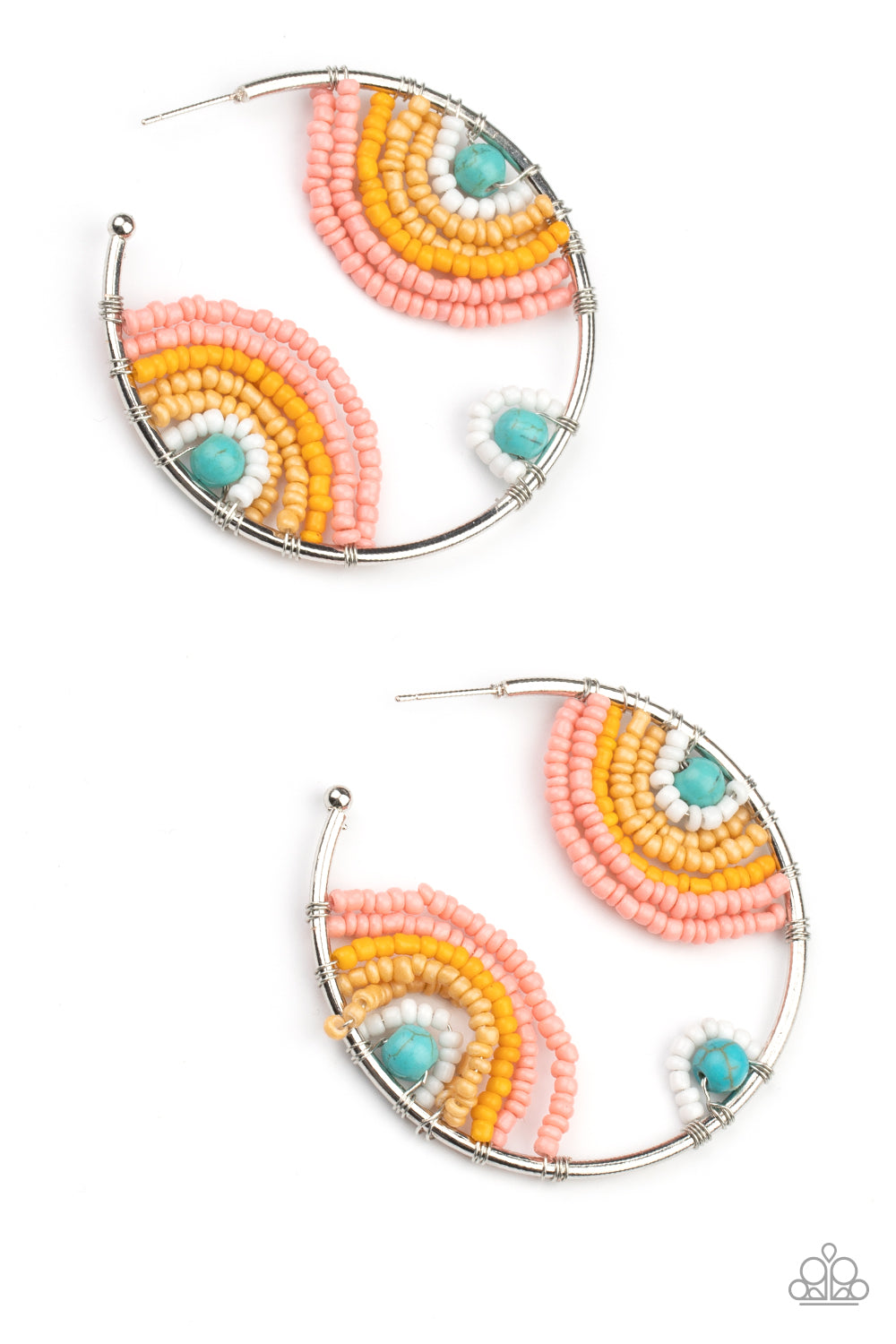 Paparazzi Accessories - Rainbow Horizons - Multi Earrings #0760