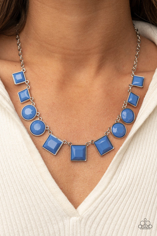 Paparazzi - Tic Tac TREND - Blue Necklace #0011