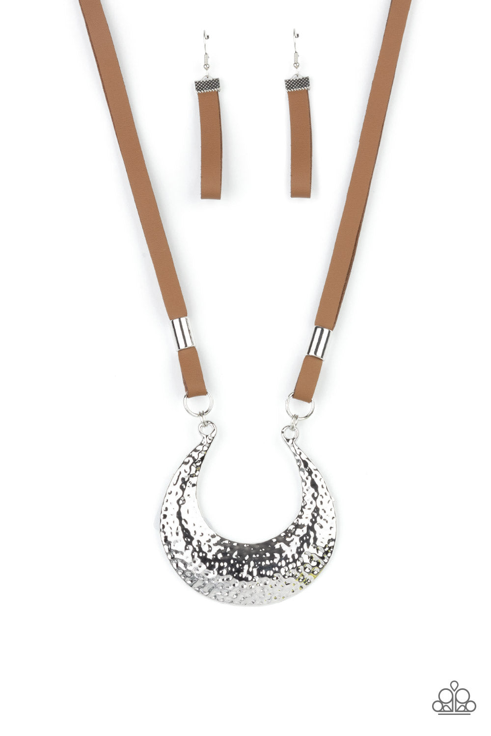 Paparazzi - Majorly Moonstruck - Brown Necklaces  #1541