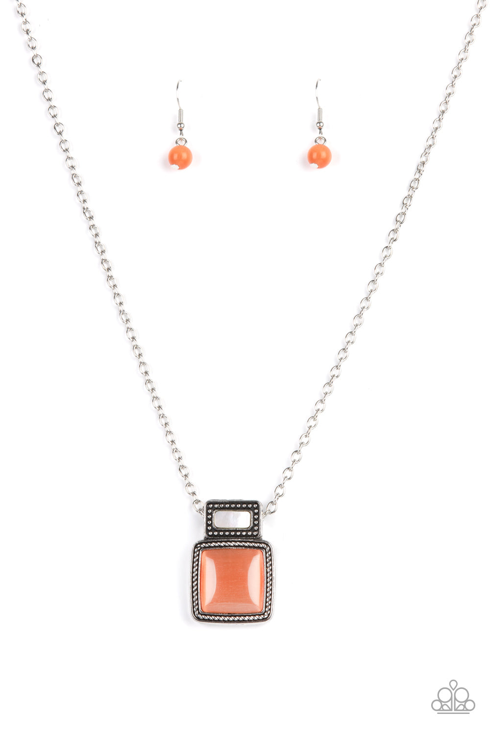 Paparazzi - Ethereally Elemental - Orange Necklace  #0017