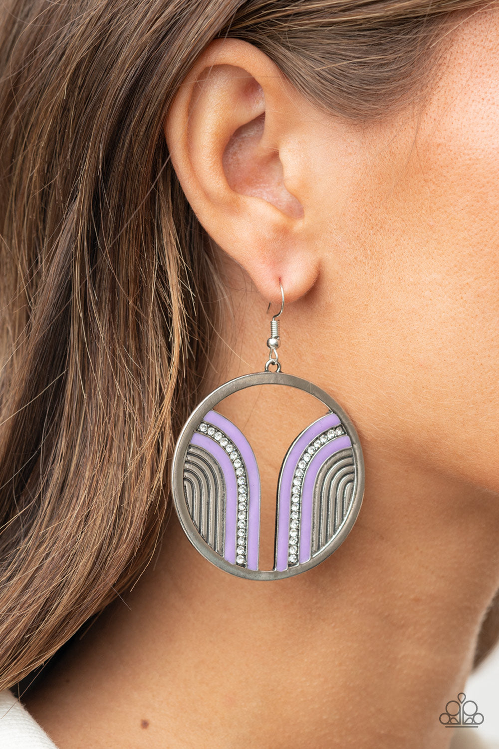 Paparazzi - Delightfully Deco - Purple Earrings #0611