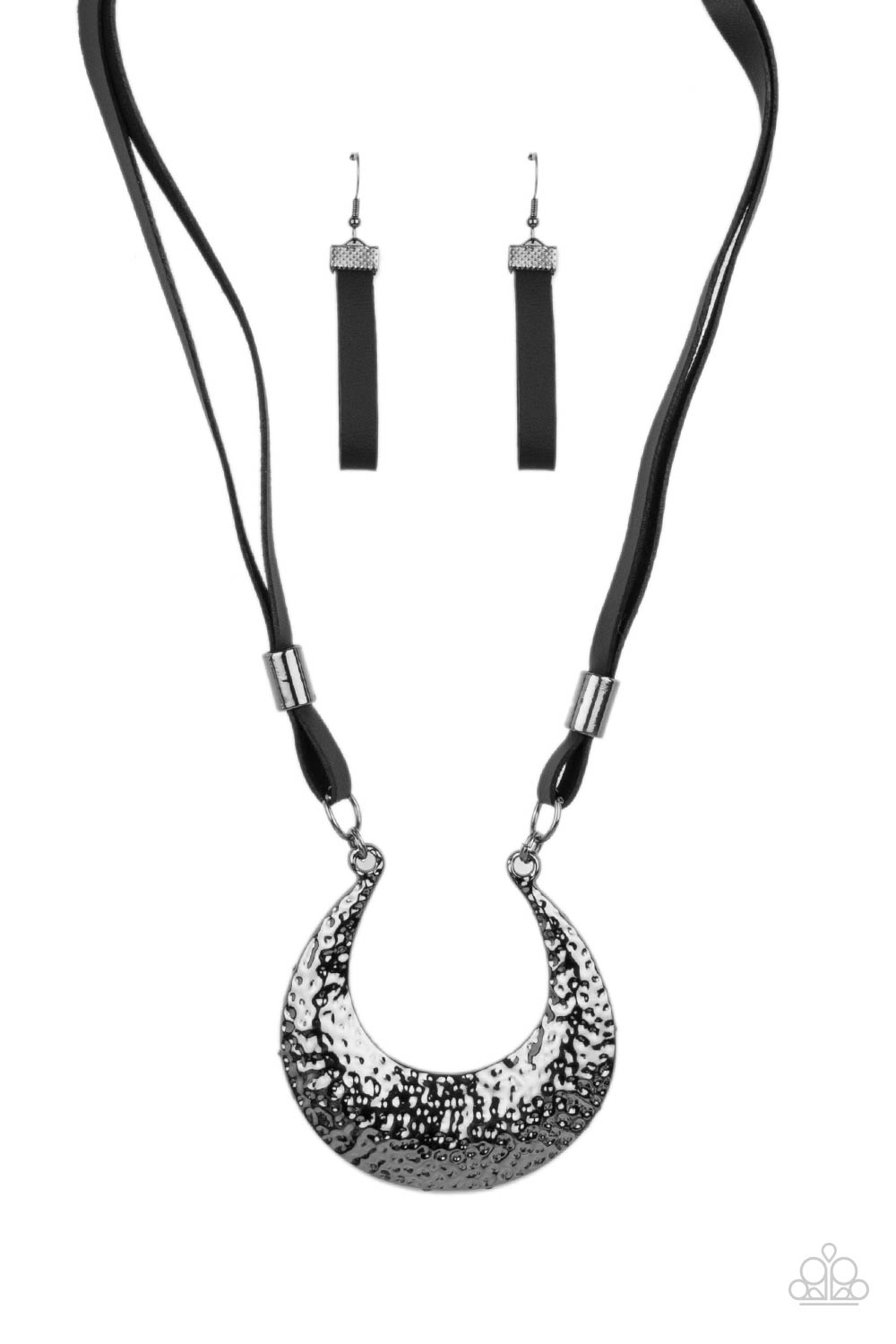 Paparazzi Accessories - Majorly Moonstruck - Black Necklace #0085