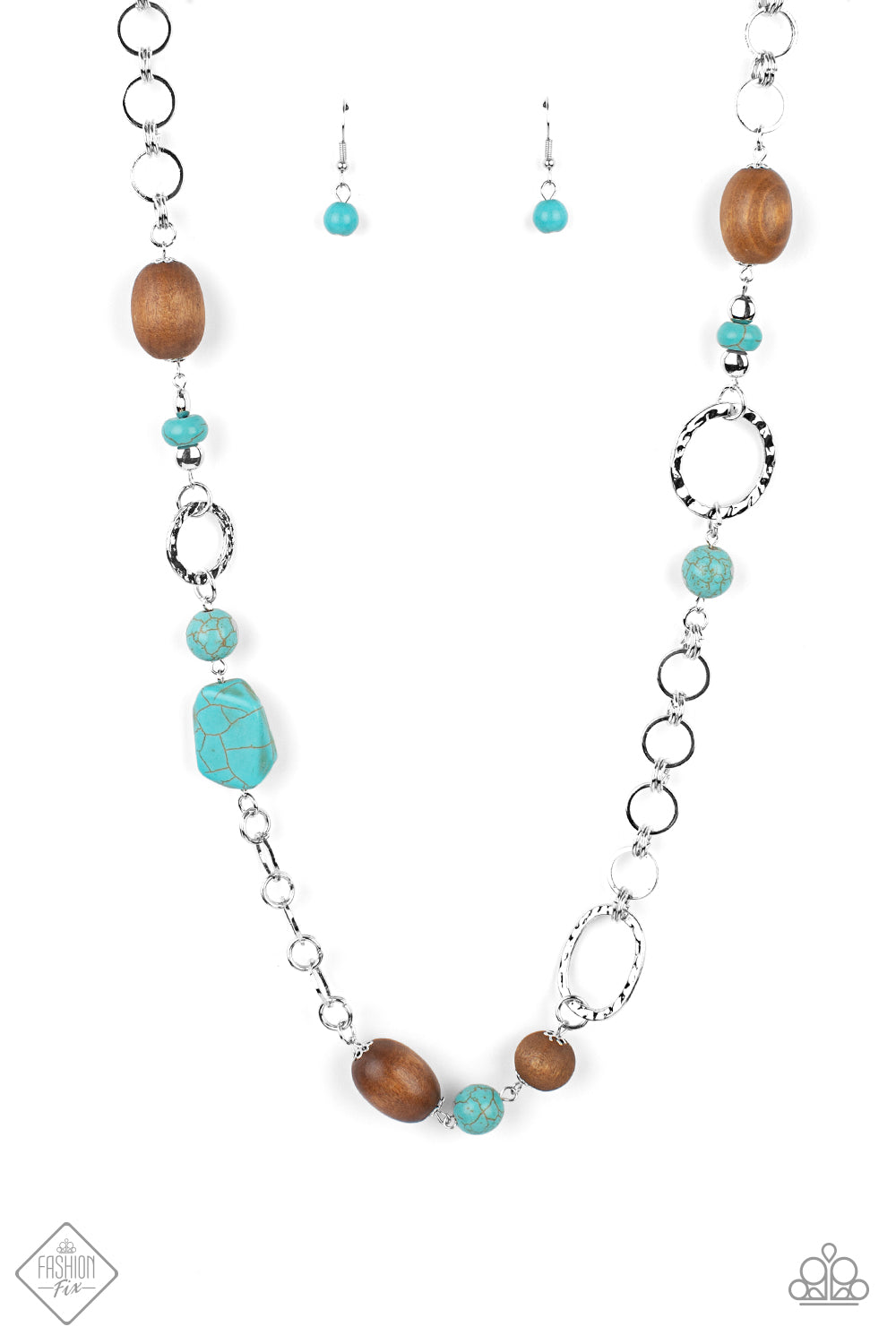 Paparazzi  - Prairie Reserve - Blue Necklace #0319