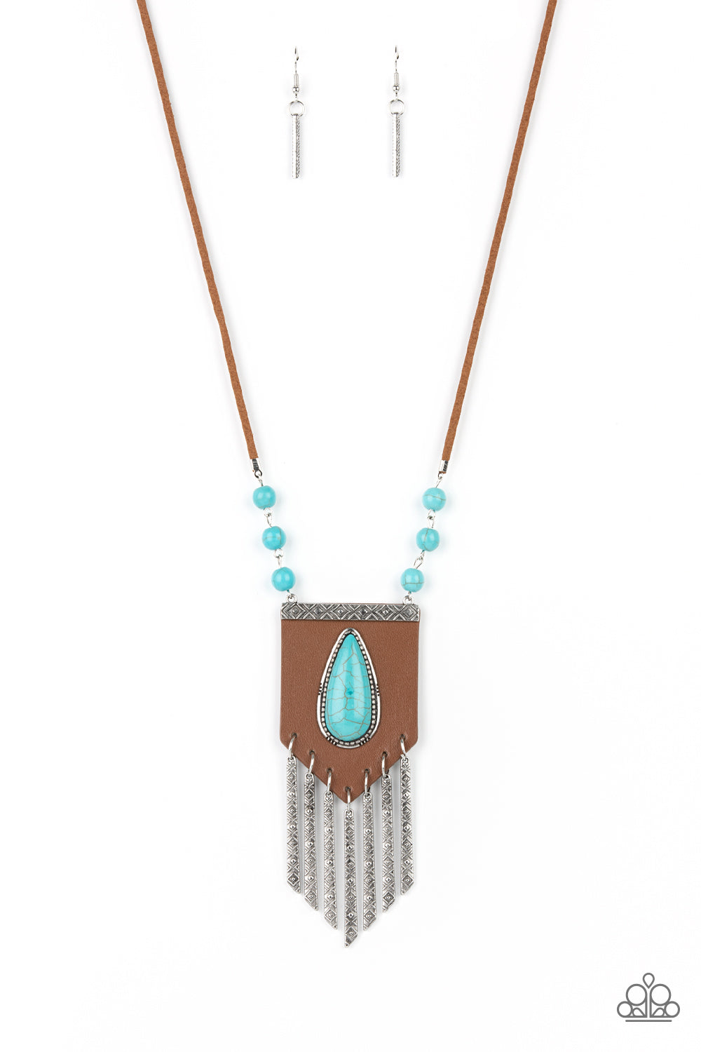 Paparazzi Accessories - Enchantingly Tribal - Blue Necklace #0417