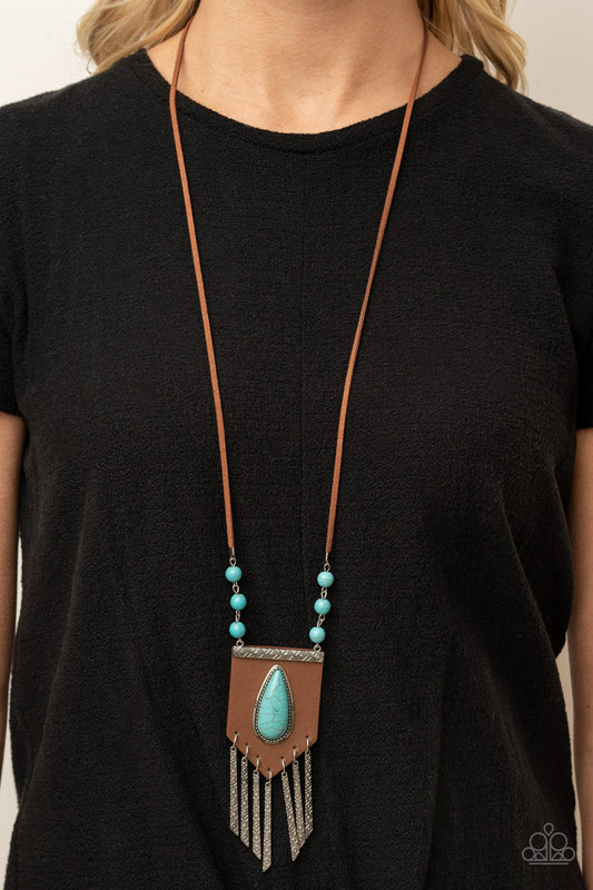 Paparazzi Accessories - Enchantingly Tribal - Blue Necklace #0417