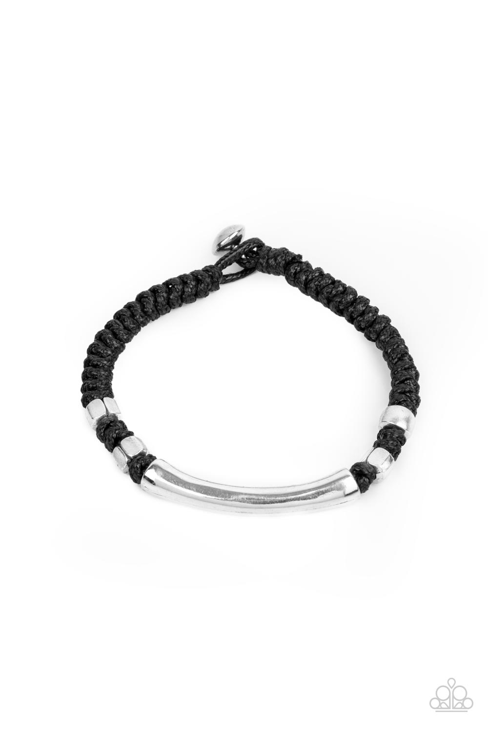 Paparazzi Accessories - Grounded in Grit - Black Bracelet #1008